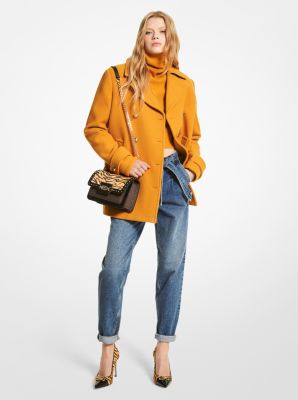 Wool Melton Peacoat Michael Kors Canada