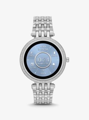 Gen 5E Darci Pavé Silver-Tone Smartwatch | Michael Kors