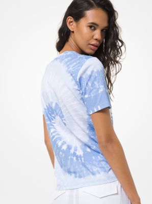 Tie Dye Logo Charm Cotton Jersey TShirt Michael Kors