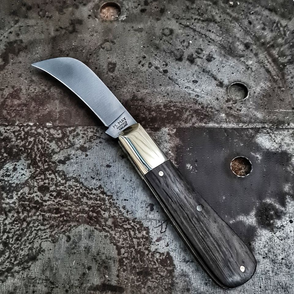 Pruning Pocket Knife Bog Oak Michael May Knives