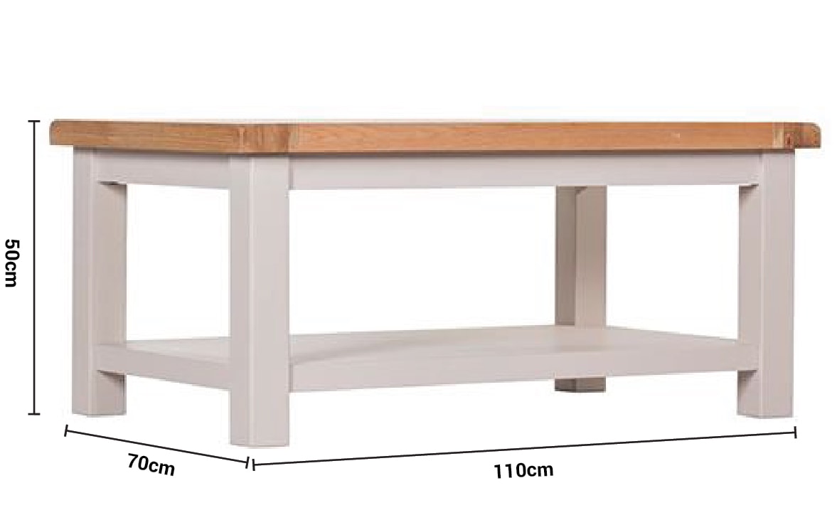 Buy Caravel Light Grey Oak Coffee Table Online in Ireland