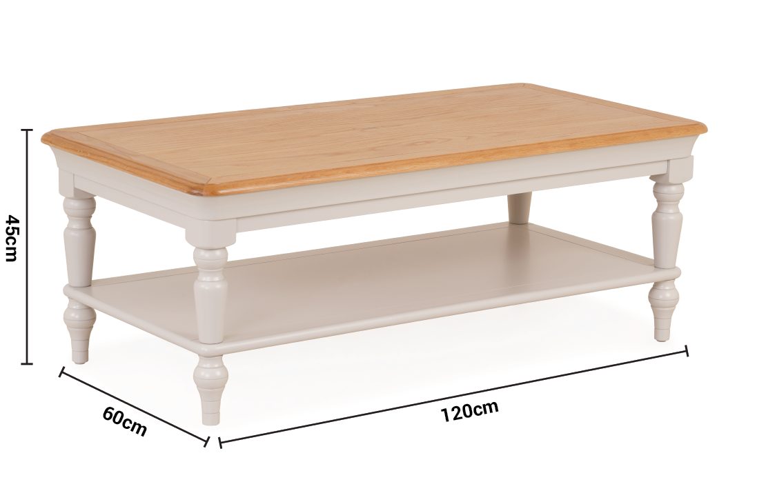 Brighton Light Grey Oak Coffee Table Michael Murphy Home Furnishing