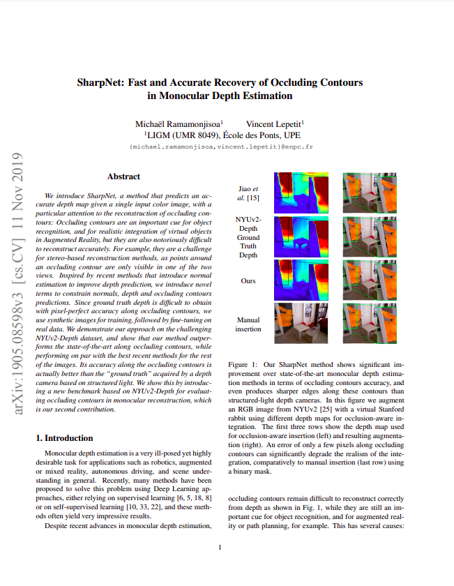 Fast and Accurate Recovery of Occluding Contours in Monocular