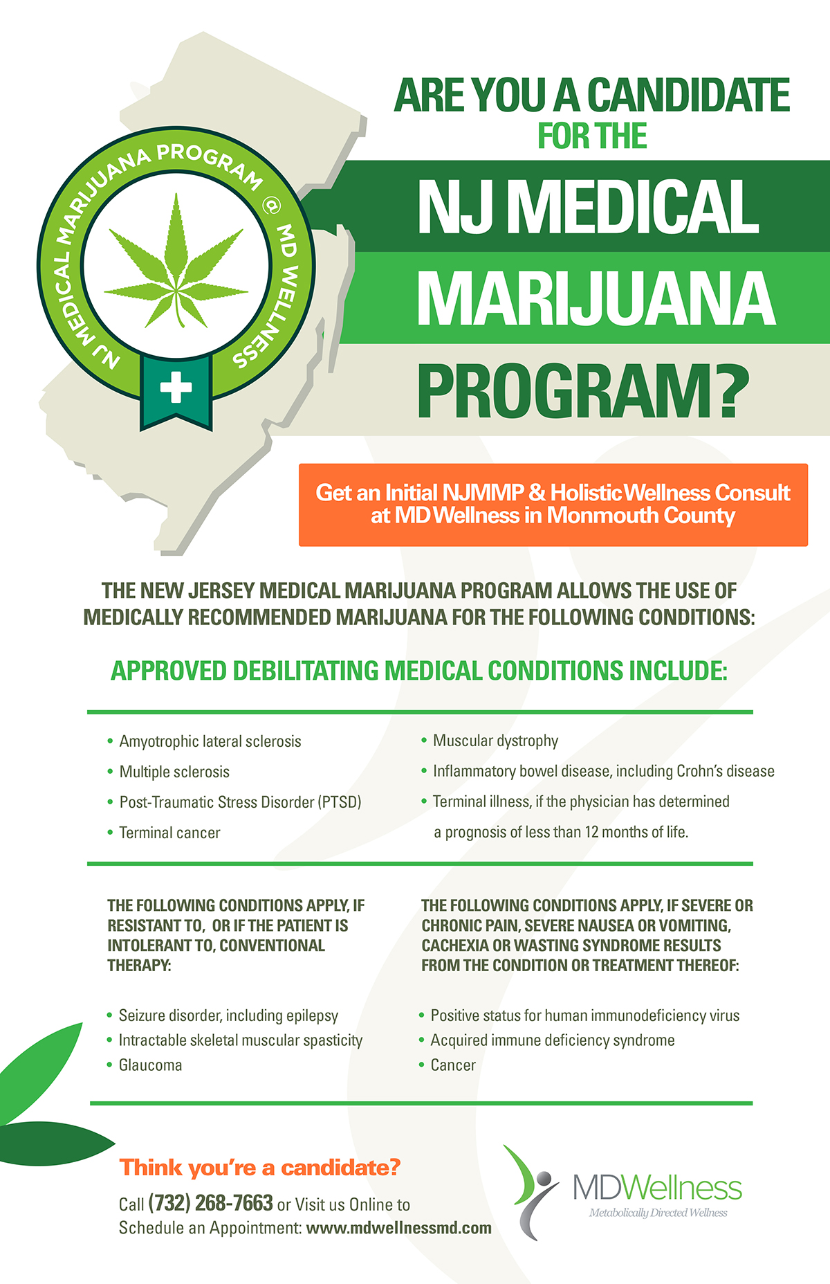 Infographic Are You a Candidate for The NJ Medical Marijuana Program