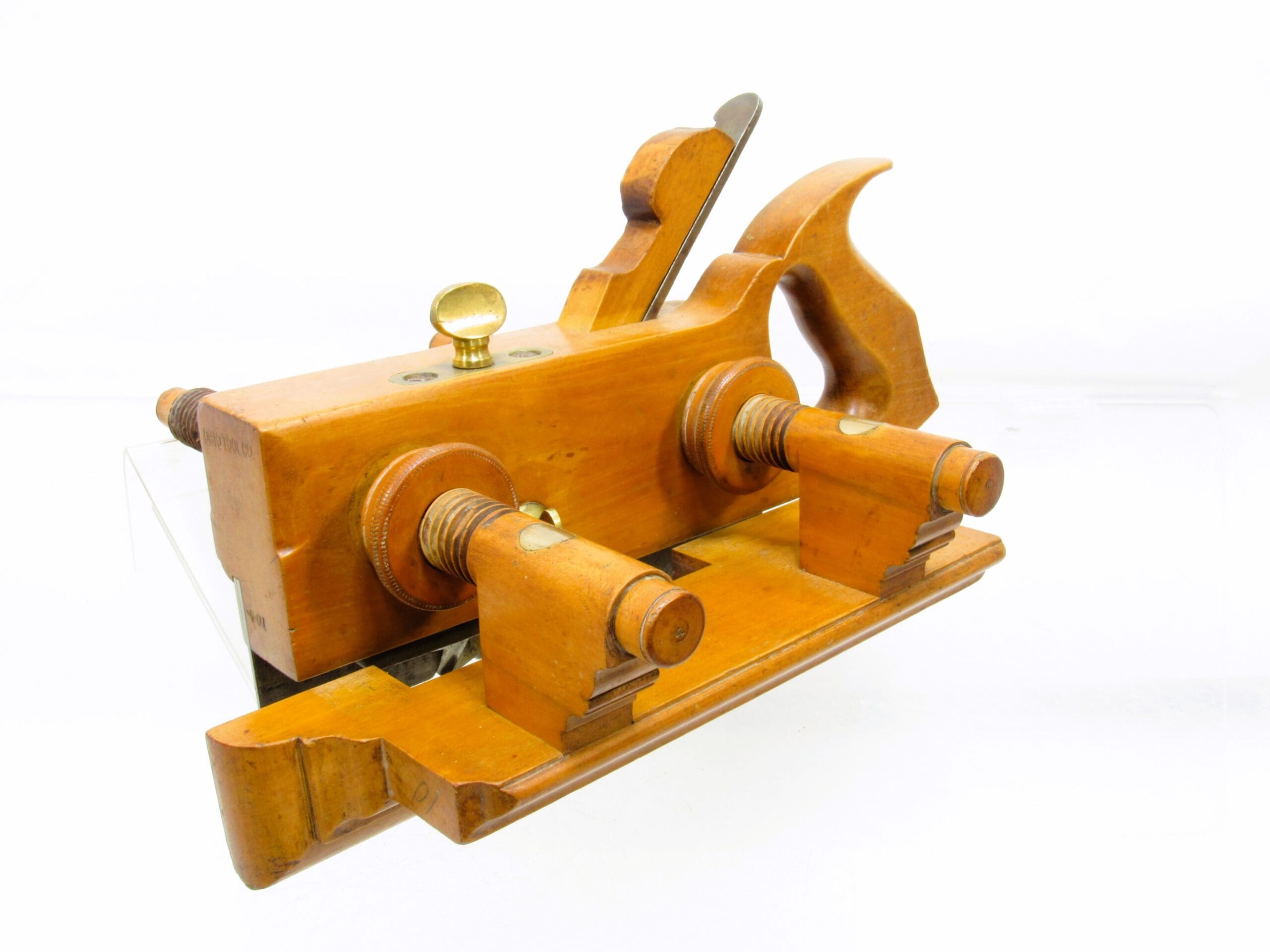 Great Solid Boxwood Ohio Tool 104 Handled Plow Plane Michael