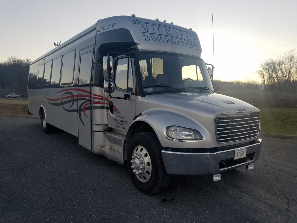 32 Passenger BATHROOM Mini Bus Michael's Limousines