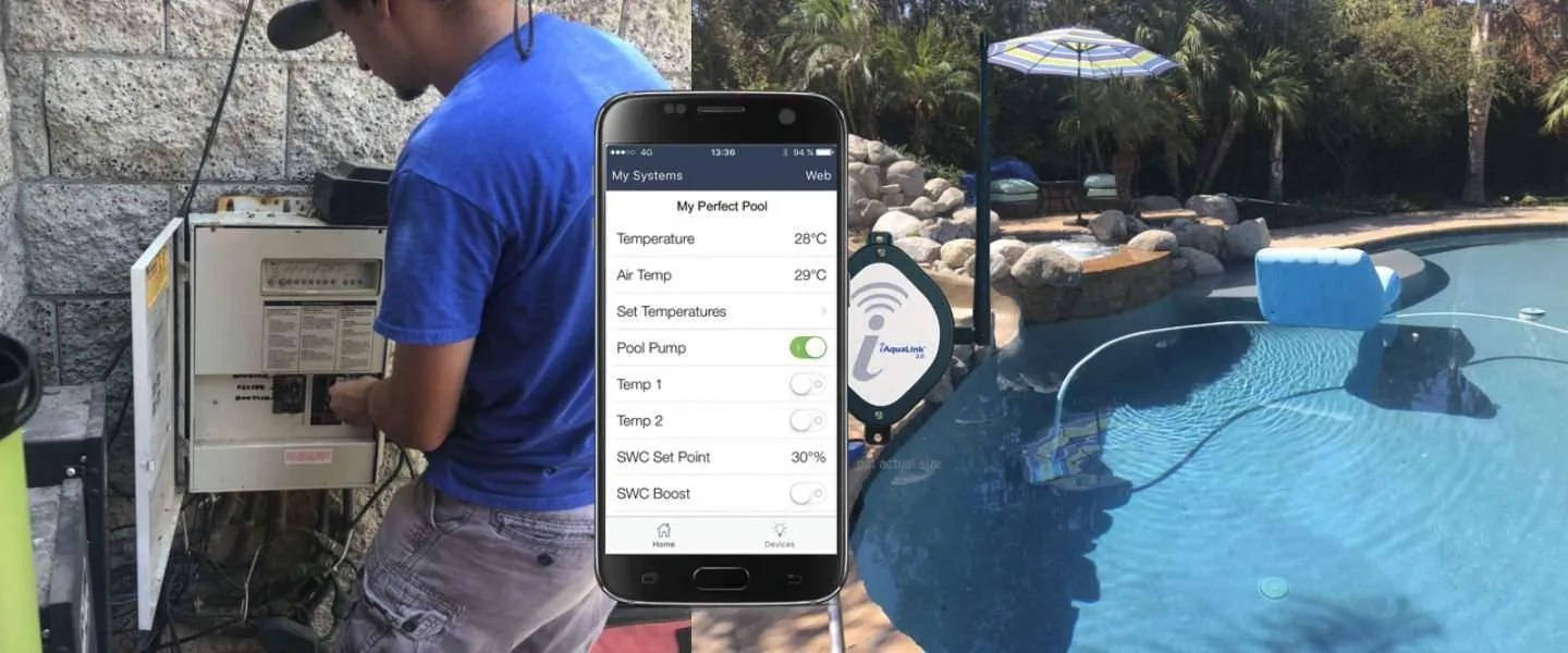 iAquaLink wireless pool and spa automation Simi Valley Ca 2222