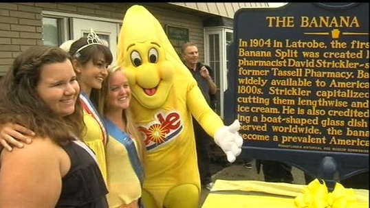 banana split festival latrobe 2023 Today on the tray Banana splits Michael's TV Tray