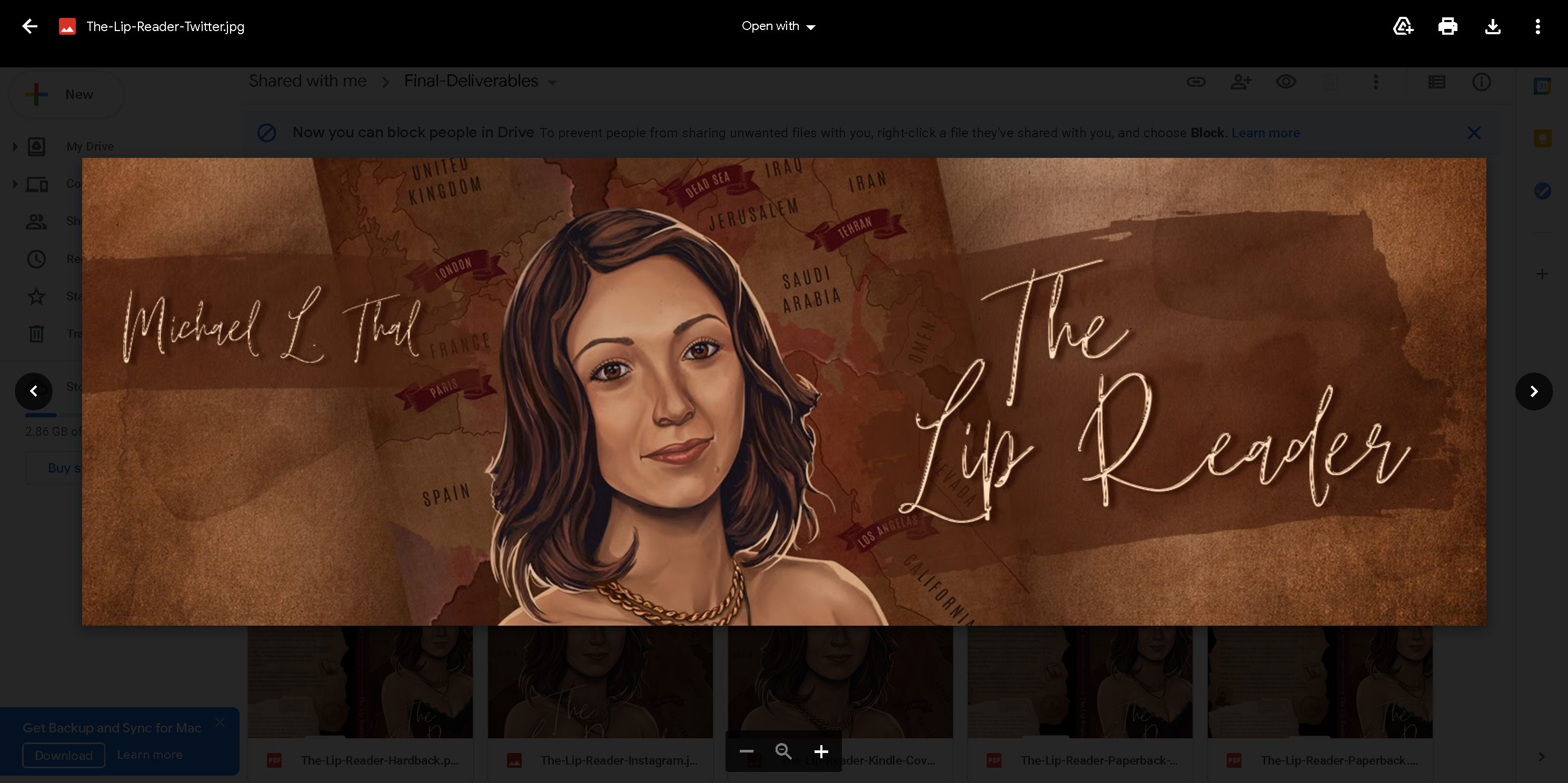 The Lip Reader Cover Story of a Novel Michael Thal