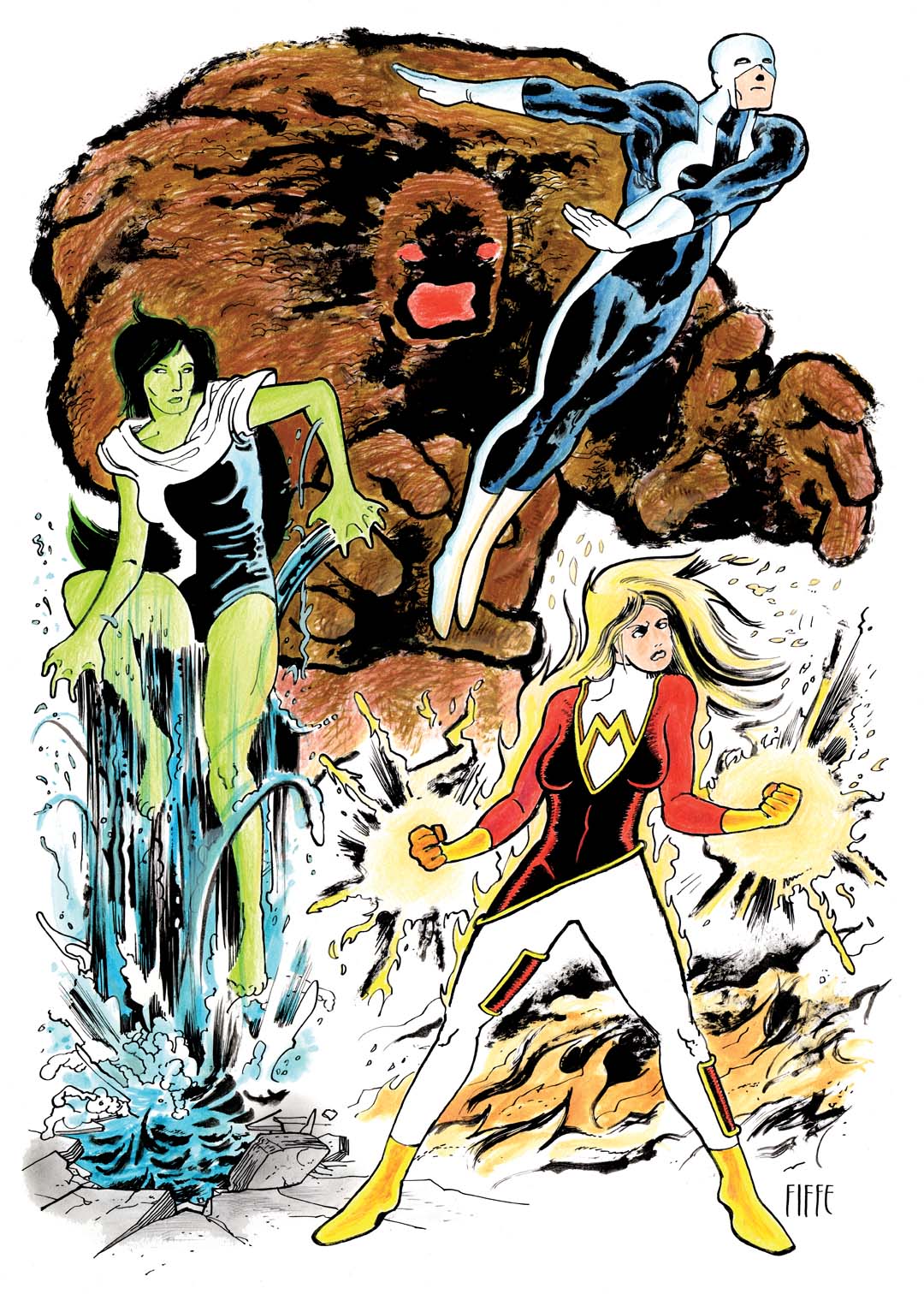 Lightning Round Witchking of Angmar, Elementals, Image Michel Fiffe