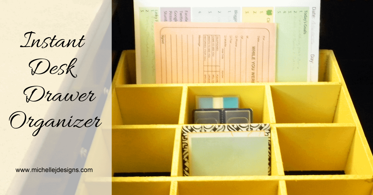 Instant Desk Drawer Organizer Michelle James Designs