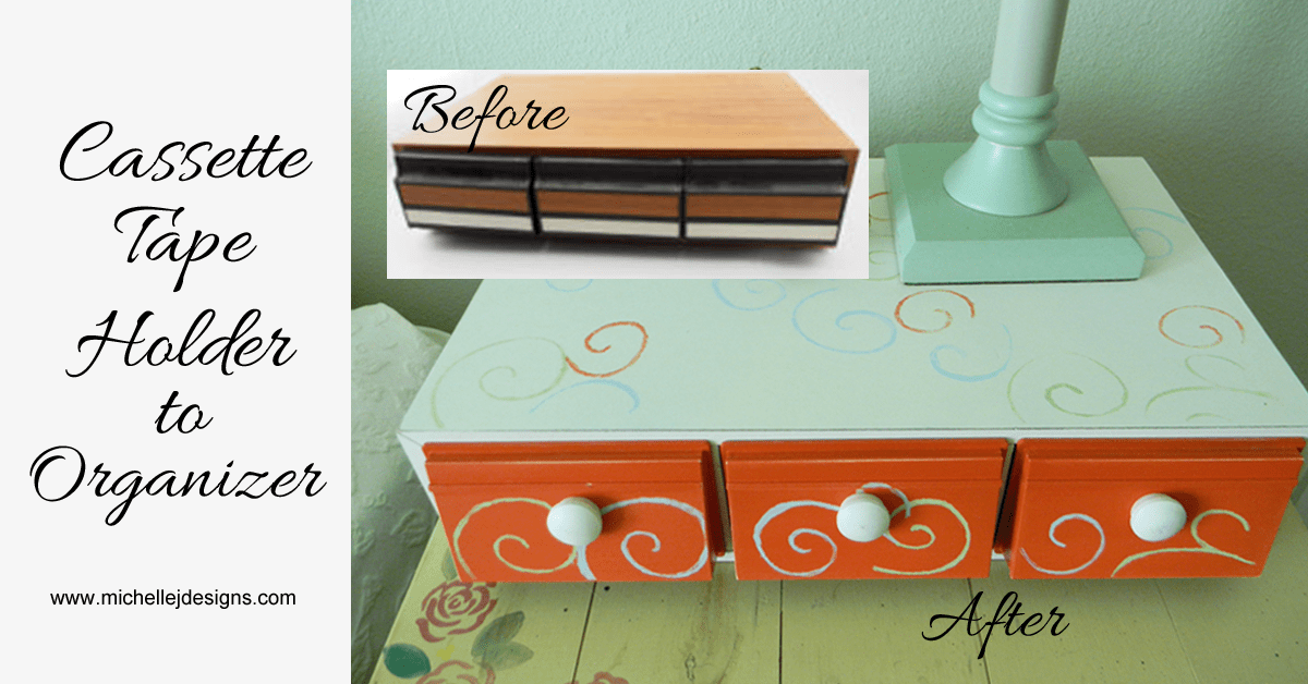 Cassette Tape Holder to Organizer Michelle James Designs