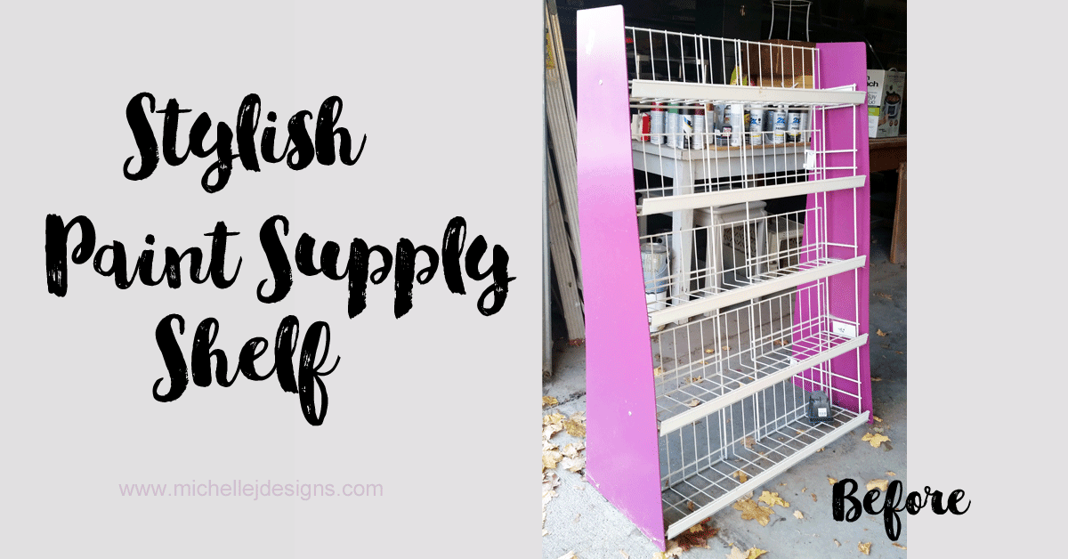 Create a paint storage shelf you can display proudly in your home.