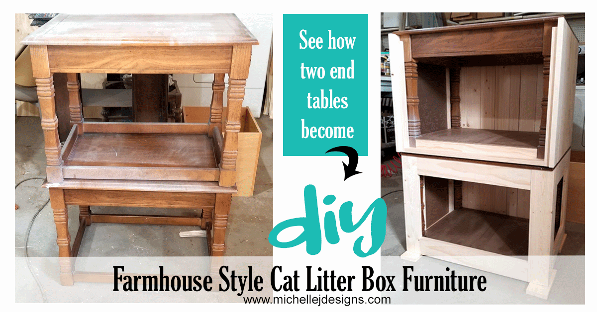 DIY Farmhouse Style Cat Litter Box Furniture For The Home
