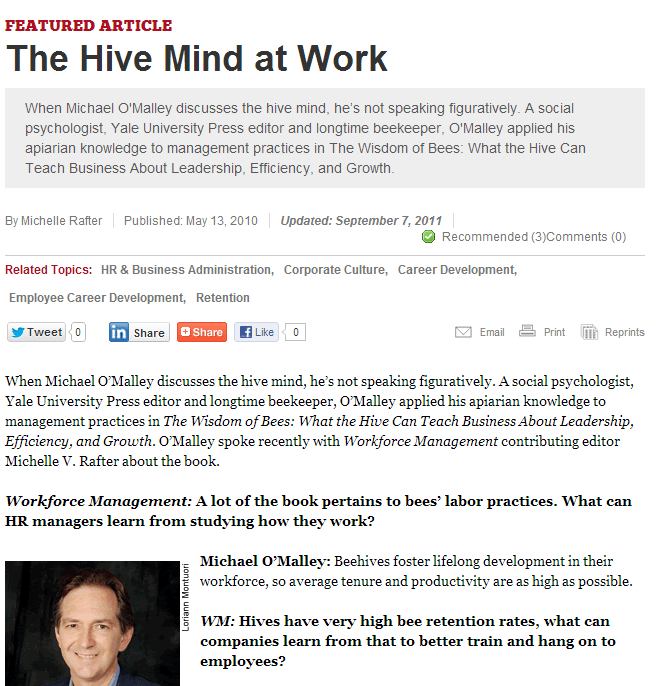 Example of a set up lead for a Q&A or list Michelle Rafter