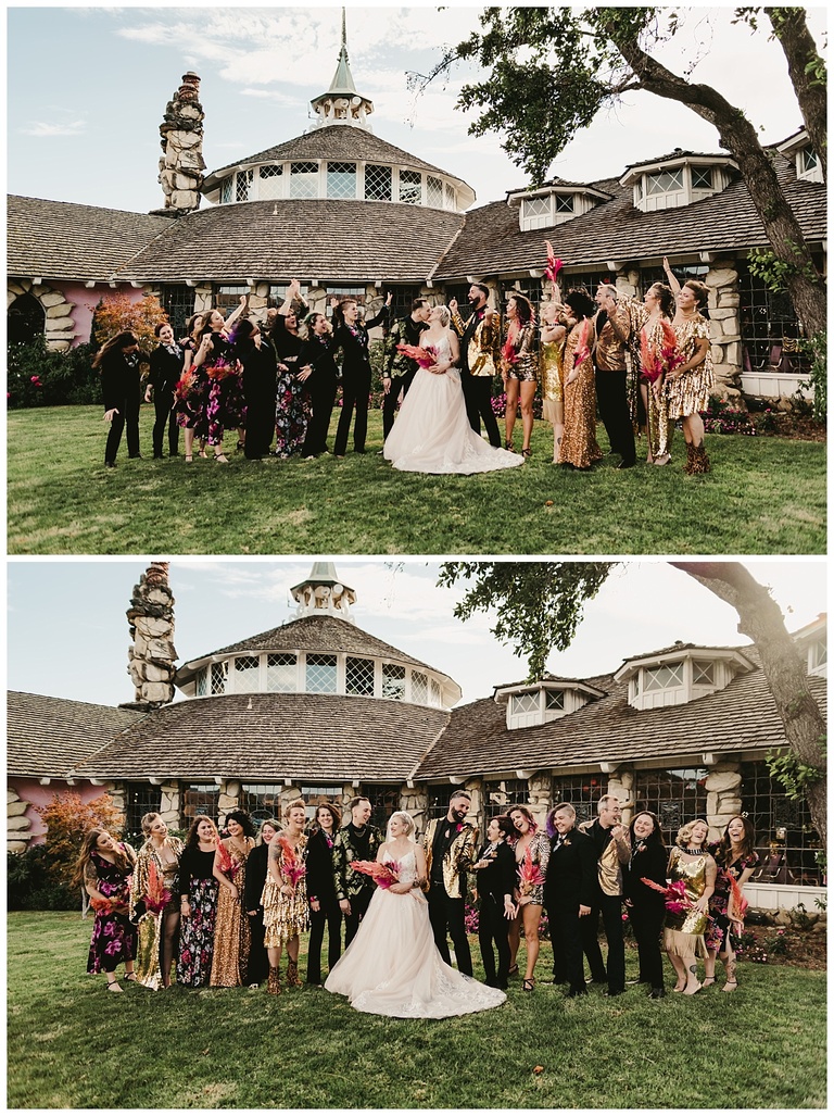 Colorful Madonna Inn wedding with 3 gowns » Michelle Roller