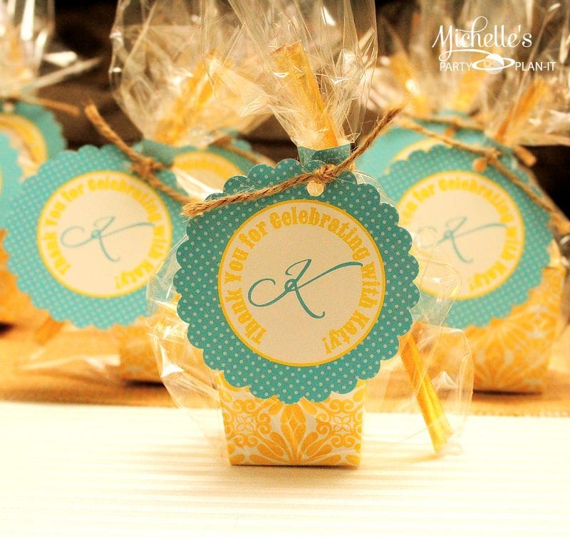 A Yellow & Aqua Baby Shower Michelle's Party PlanIt