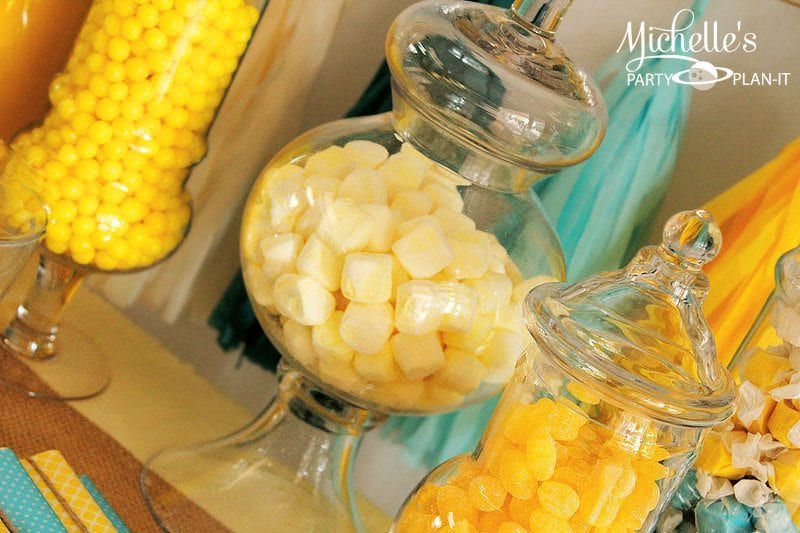 A Yellow & Aqua Baby Shower Michelle's Party PlanIt