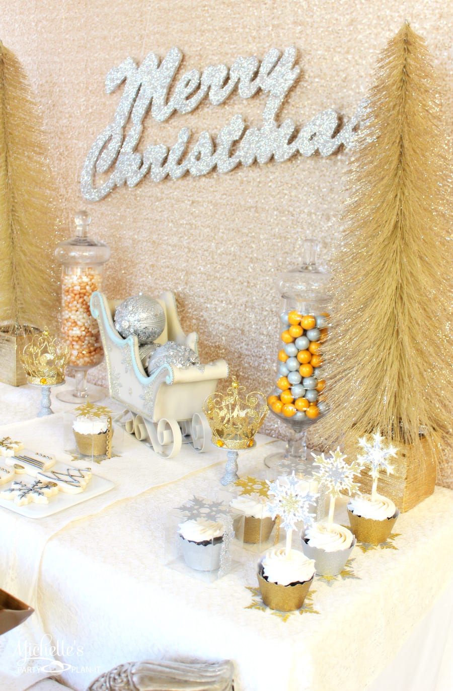 Gold & Silver Christmas Party Ideas Michelle's Party PlanIt