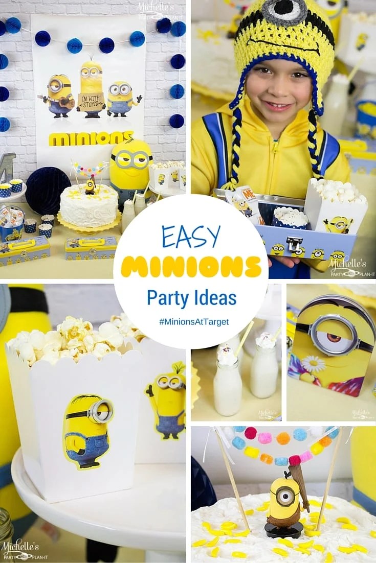 Easy Minions Party Ideas Movie Watch Party Michelle's Party PlanIt