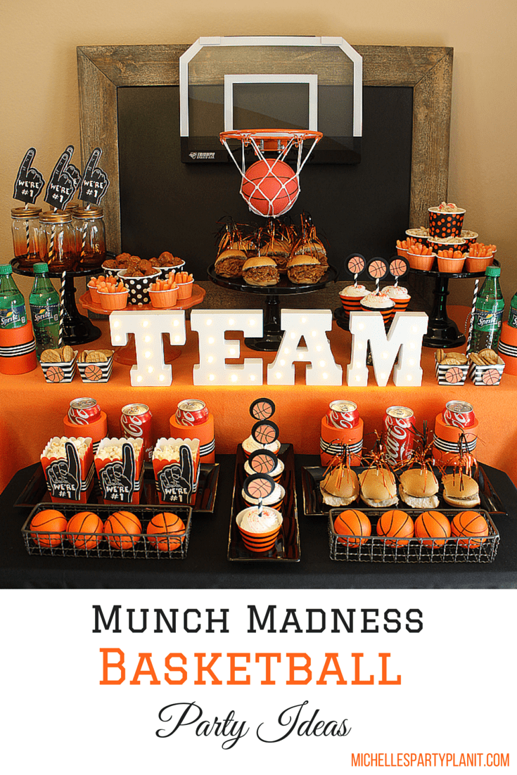 Munch Madness Basketball Party Ideas Michelle's Party