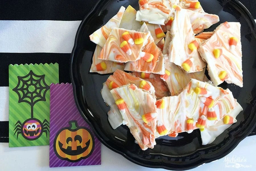 Candy Corn Bark Recipe Michelle's Party PlanIt