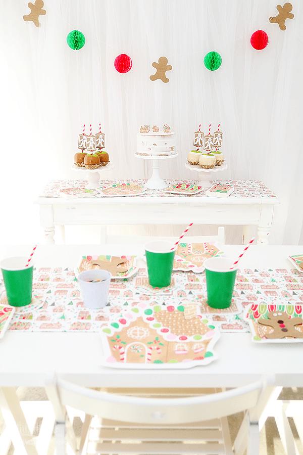 Gingerbread Christmas Party Ideas with Cricut Michelle's Party PlanIt