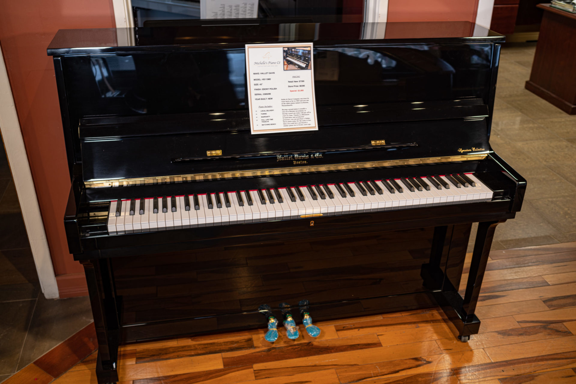 HALLET DAVIS HS115M2 UPRIGHT PIANO Michelles Piano in Portland OR