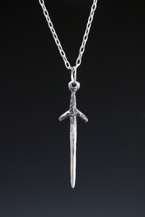 Silver Dagger Necklace Miche McClendon