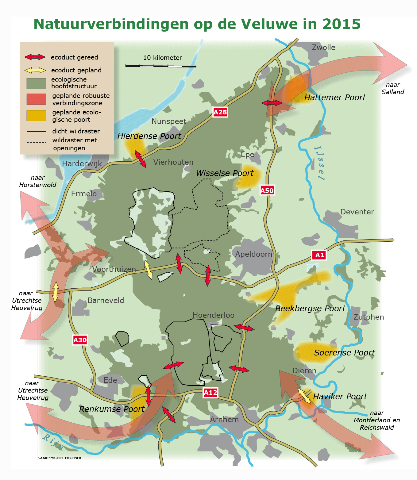Veluwe Nederland Kaart Michiel Hegener
