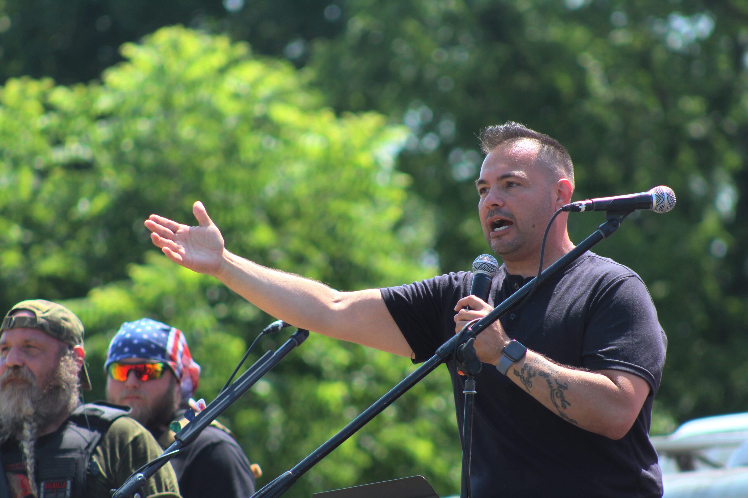 Sparse turnout for gun rights rally with Kyle Rittenhouse after