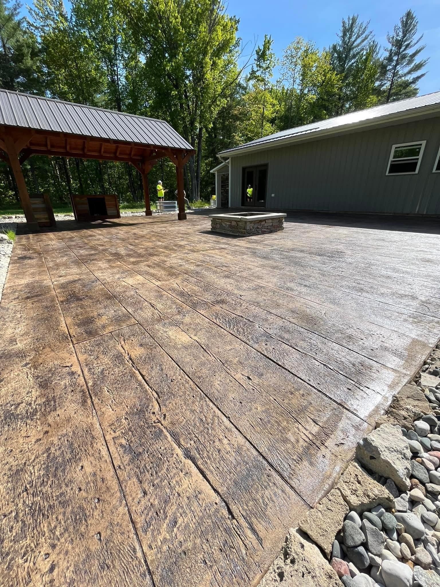 Concrete Patio Company in Gaylord Michigan Crawford Farms Concrete