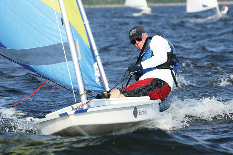 Modern upgrades make the Sunfish a blast! MICHIGAN SAILING CLUB