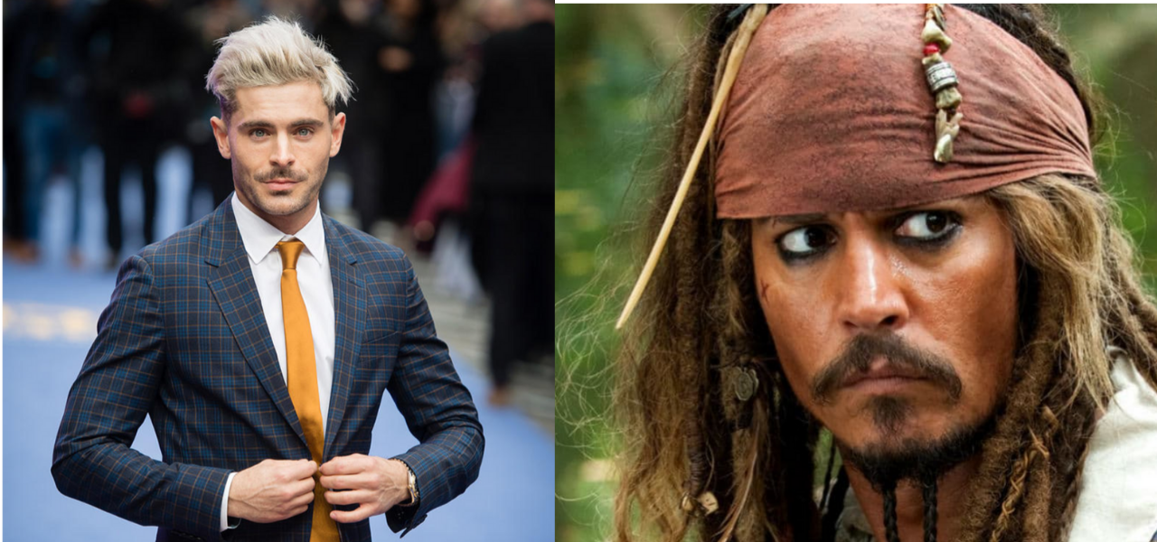 Zac Efron as Jack Sparrow in a Pirates Reboot