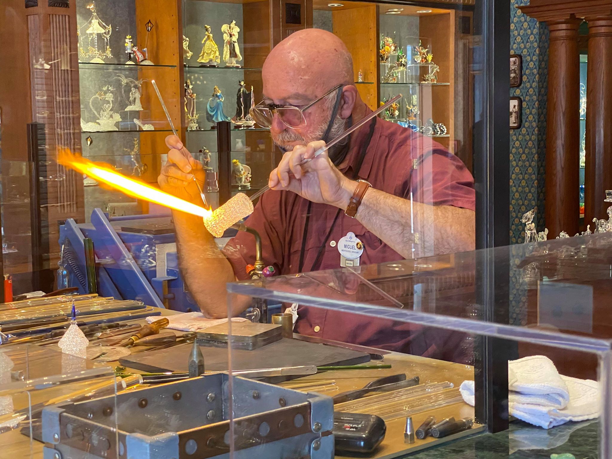 The GlassBlowers Are Back at Crystal Arts In the Magic Kingdom