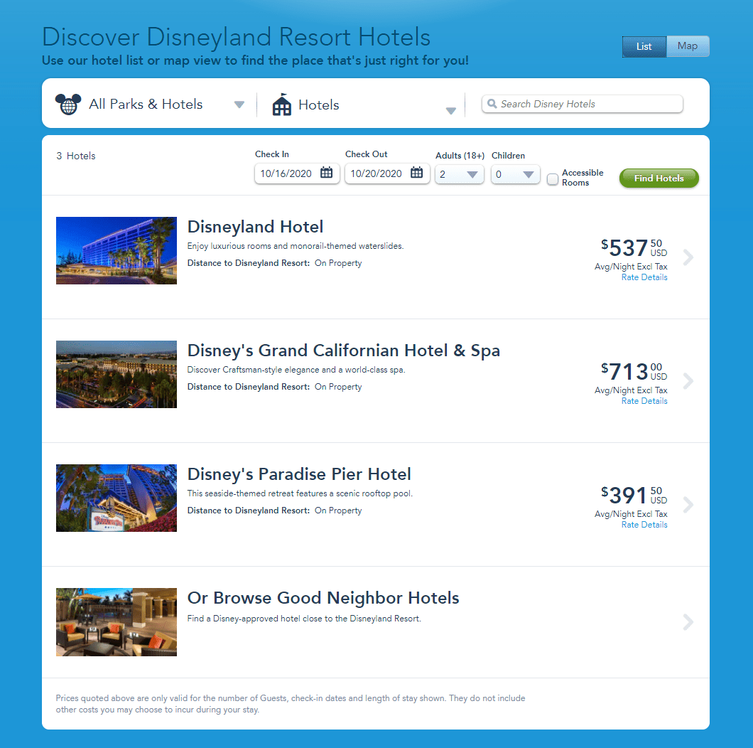 All Three Disneyland Resort Hotels Now Accepting Reservations for Mid