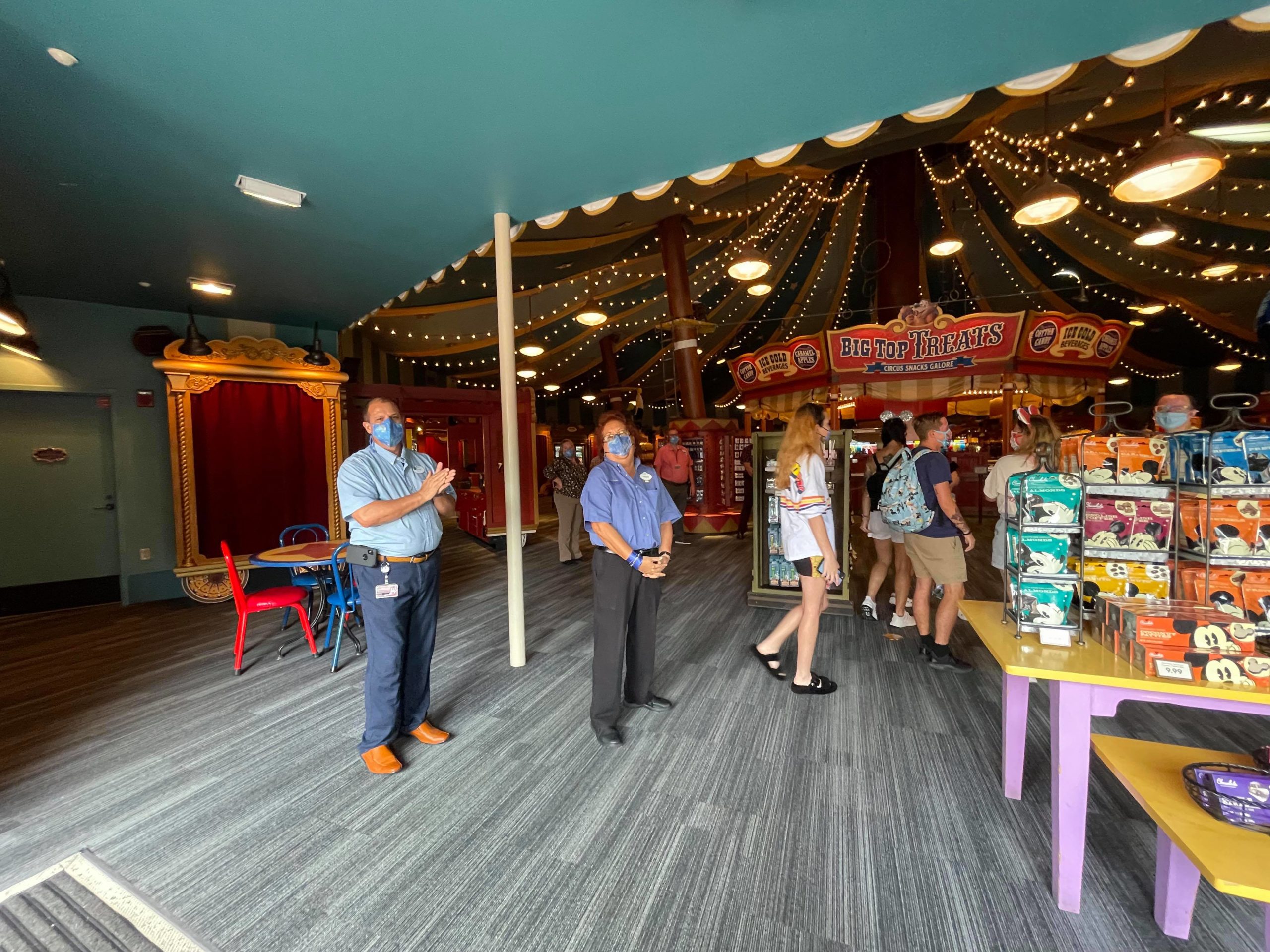 BREAKING NEWS New Treats and Seats Area In Big Top Souvenirs