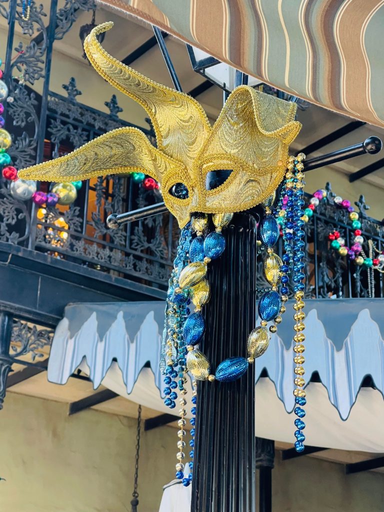 Mardi Gras Countdown on in New Orleans Square