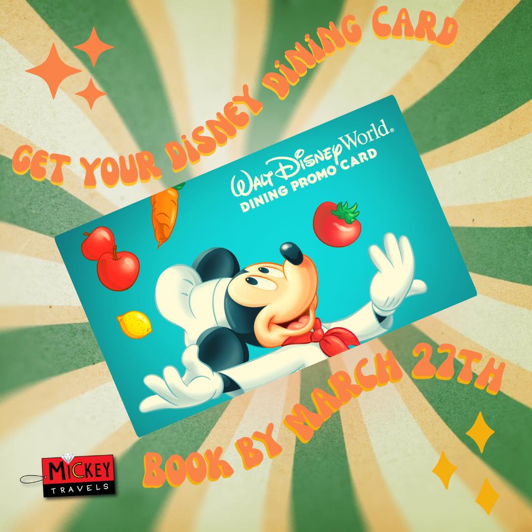 LAST DAY Booking Window for Disney World's Summer Dining Card Offer