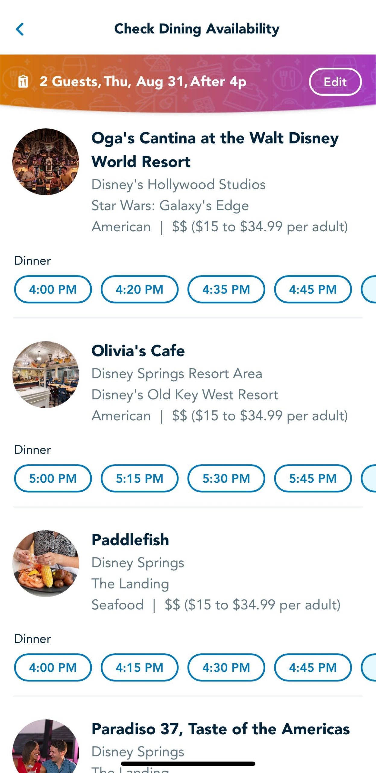 Disney Unveils Helpful Update to How Dining Reservations are Made