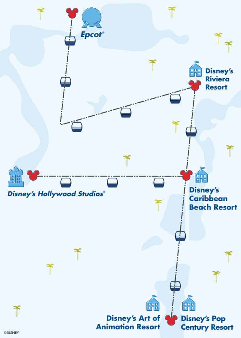Disney Skyliner Map • Mickey Central