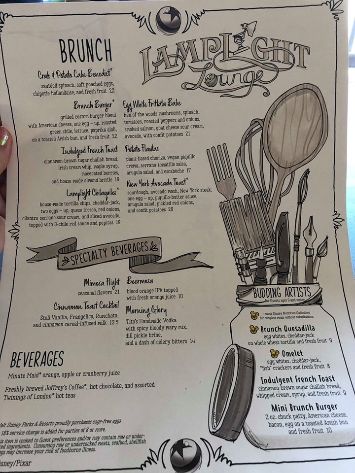 Dining Review Brunch and Dinner at the Lamplight Lounge on Pixar Pier