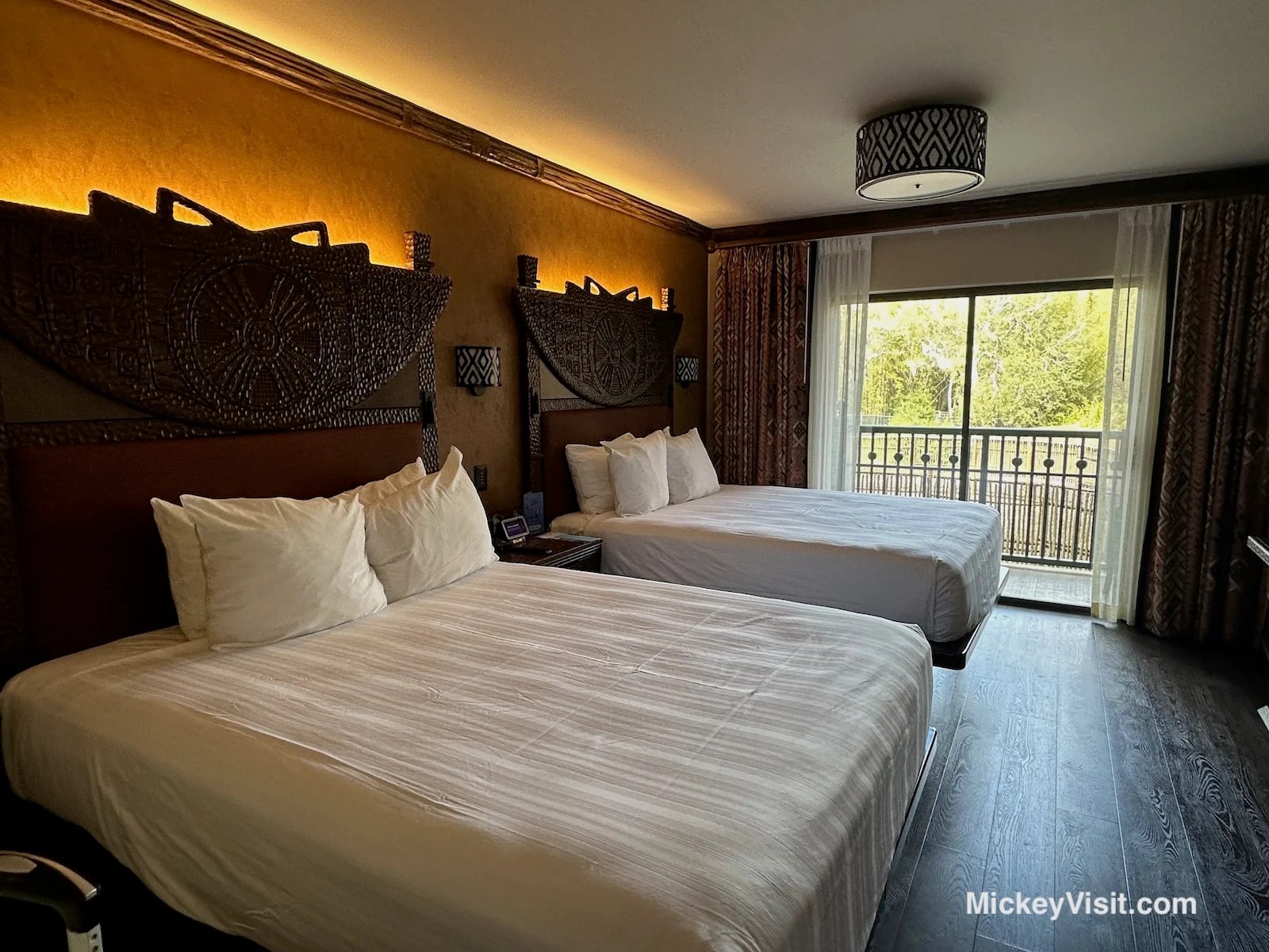 Animal Kingdom Lodge Room Review View Giraffes From Your Hotel Room