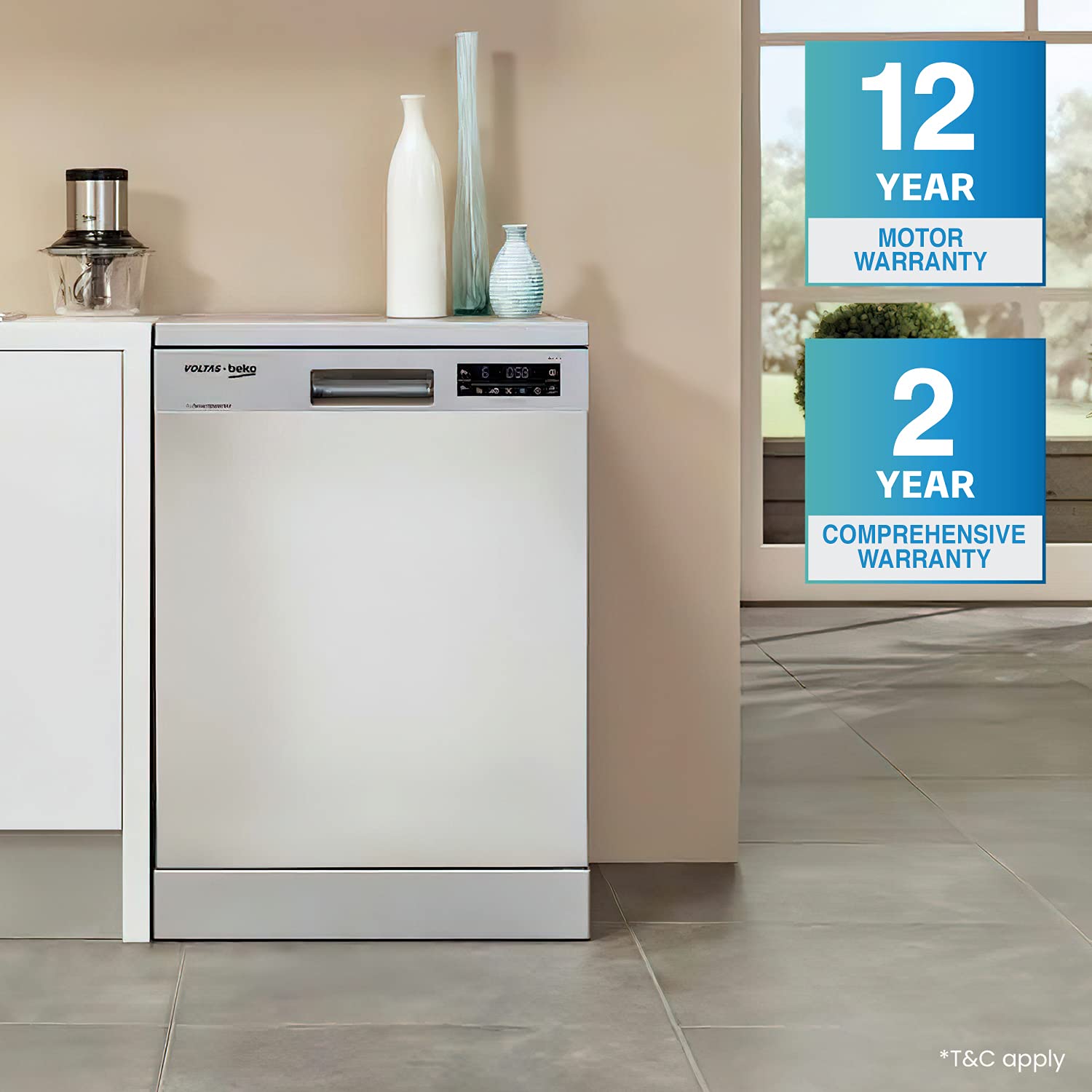 Voltas Beko 14 Place Setting Dishwasher Microadia Amazon deals