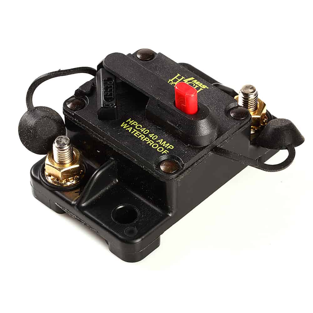Car Auto Marine Inline Circuit Breaker 40 AMP Manual Reset Audio Fuse
