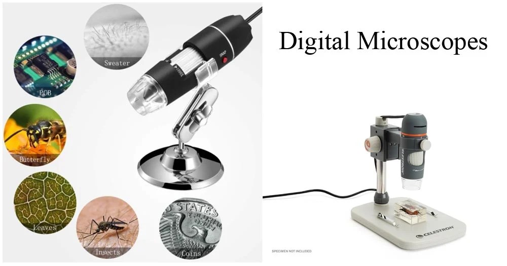 Digital Microscope Definition, Principle, Parts, Types, Examples, Uses