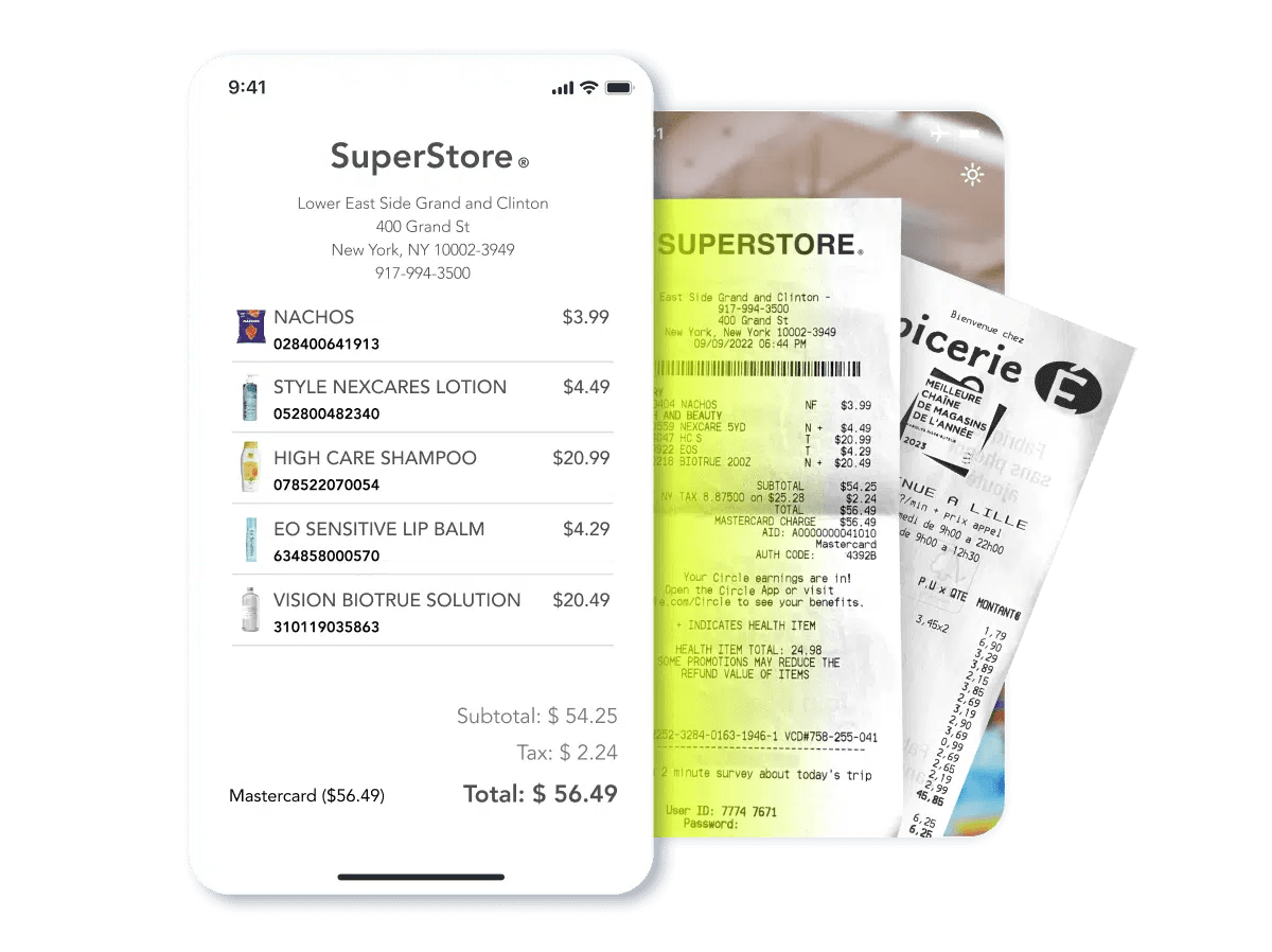 AIpowered data capture from receipts Receipt scanning Microblink