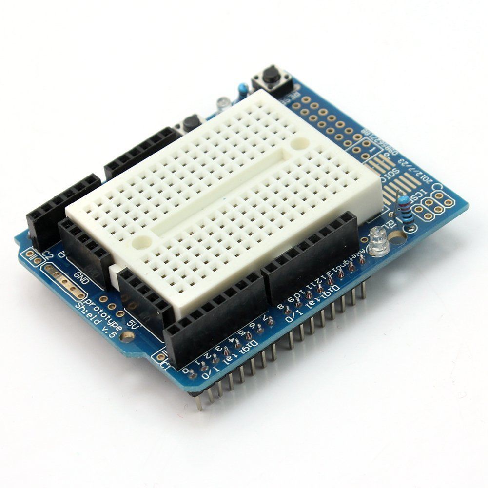 Arduino UNO R3 Proto Shield Kit with Mini Breadboard Microchip.lk