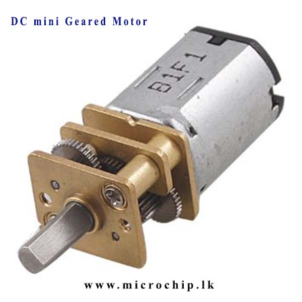60RPM 6V 0.3A Mini Electric DC Geared Motor for Robot Microchip.lk