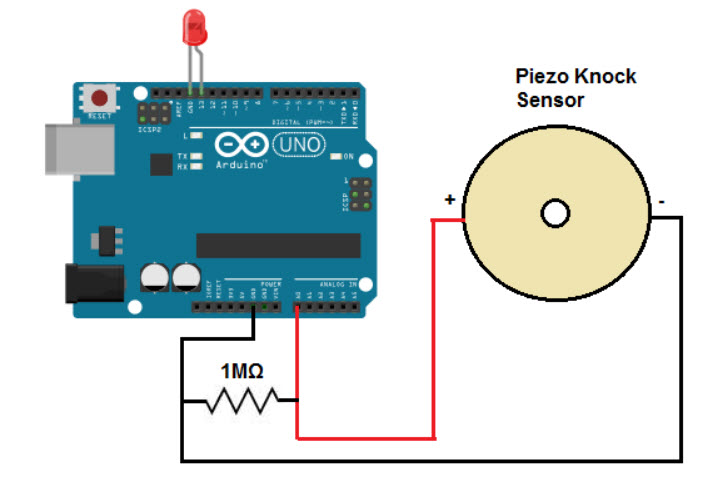 Piezoelectric sensor / piezo electric sensor 18mm Microchip.lk